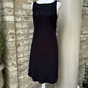 Jones New York Semi Formal Black Dress with Beading